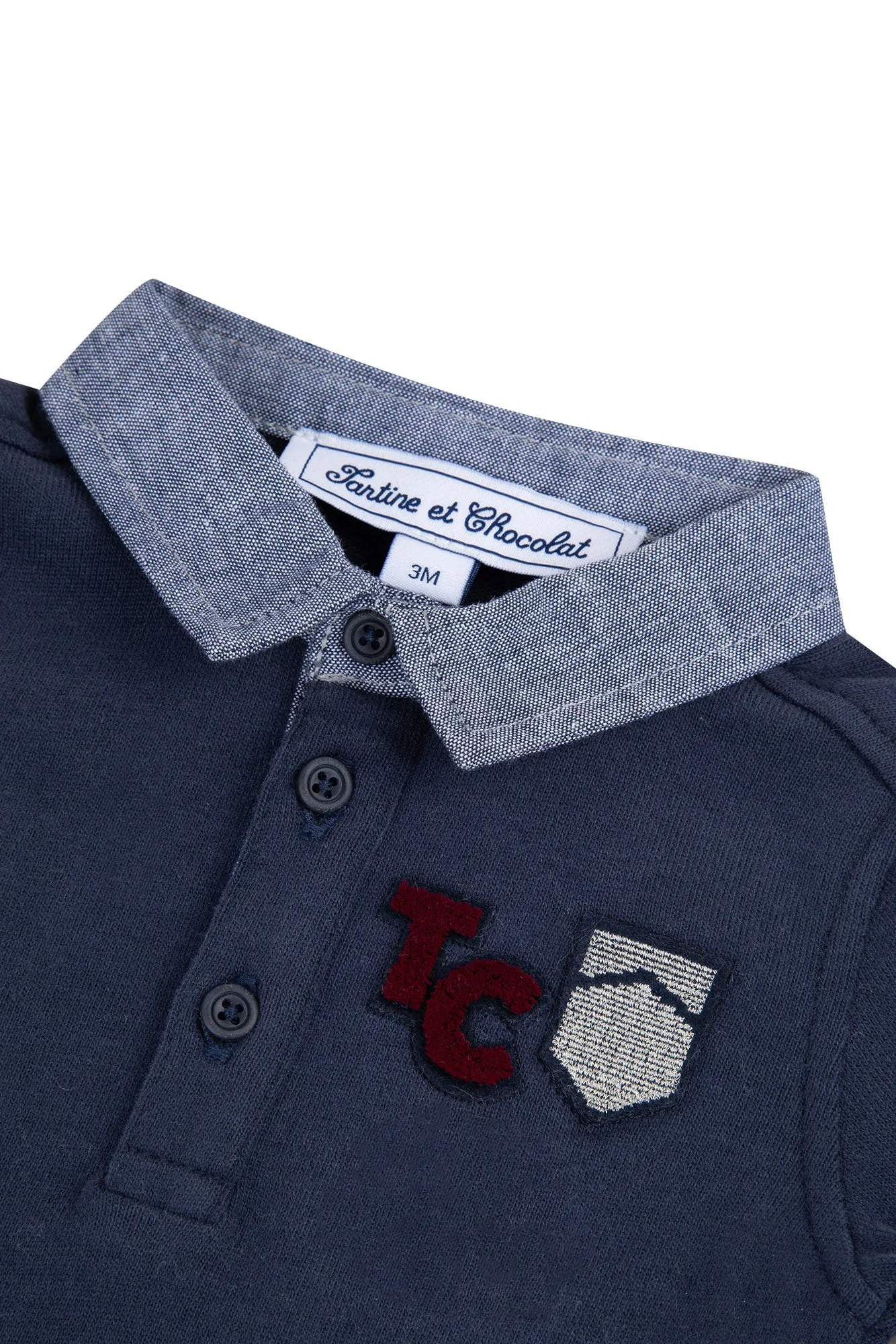 Polo - Navy TC Monogram