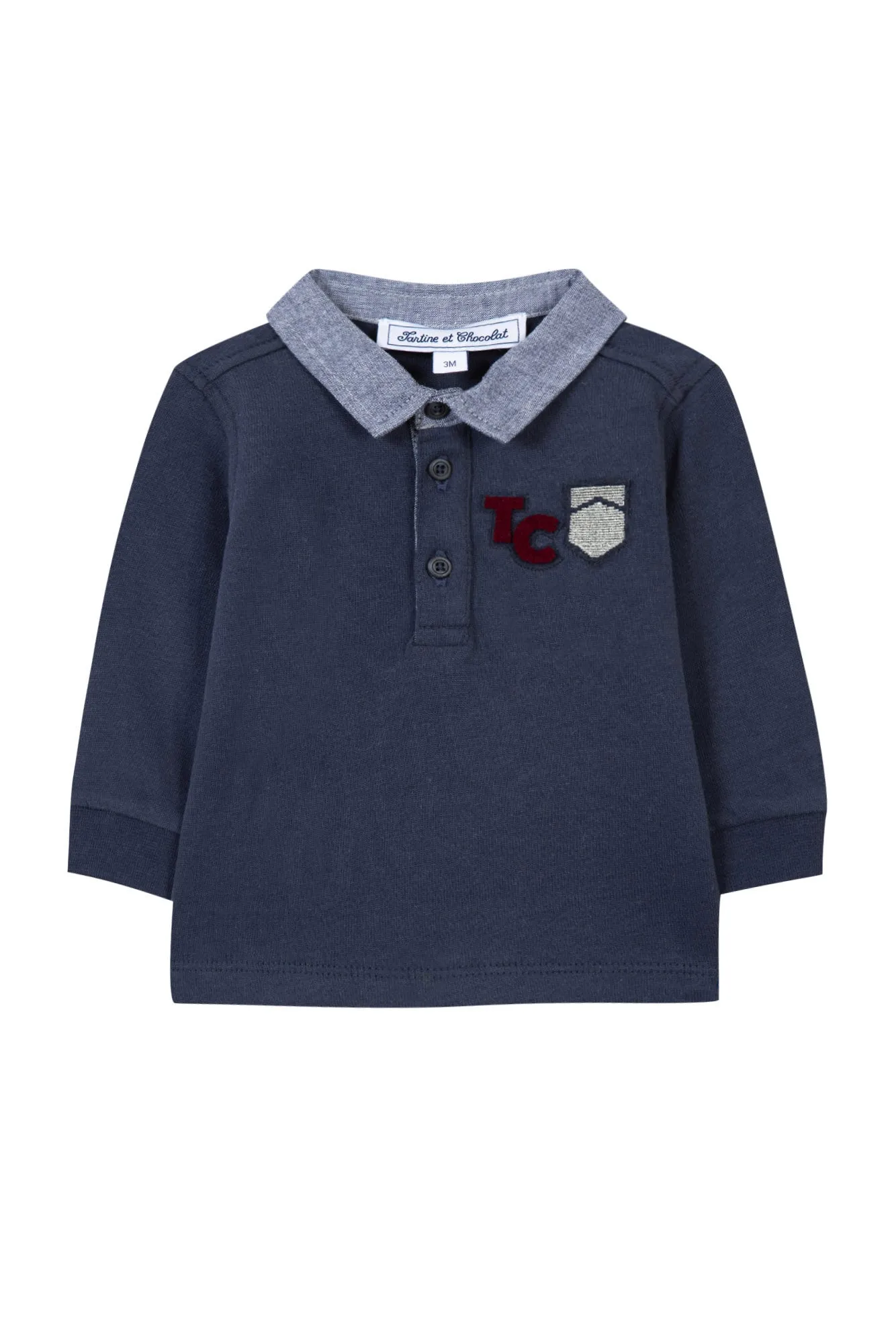 Polo - Navy TC Monogram