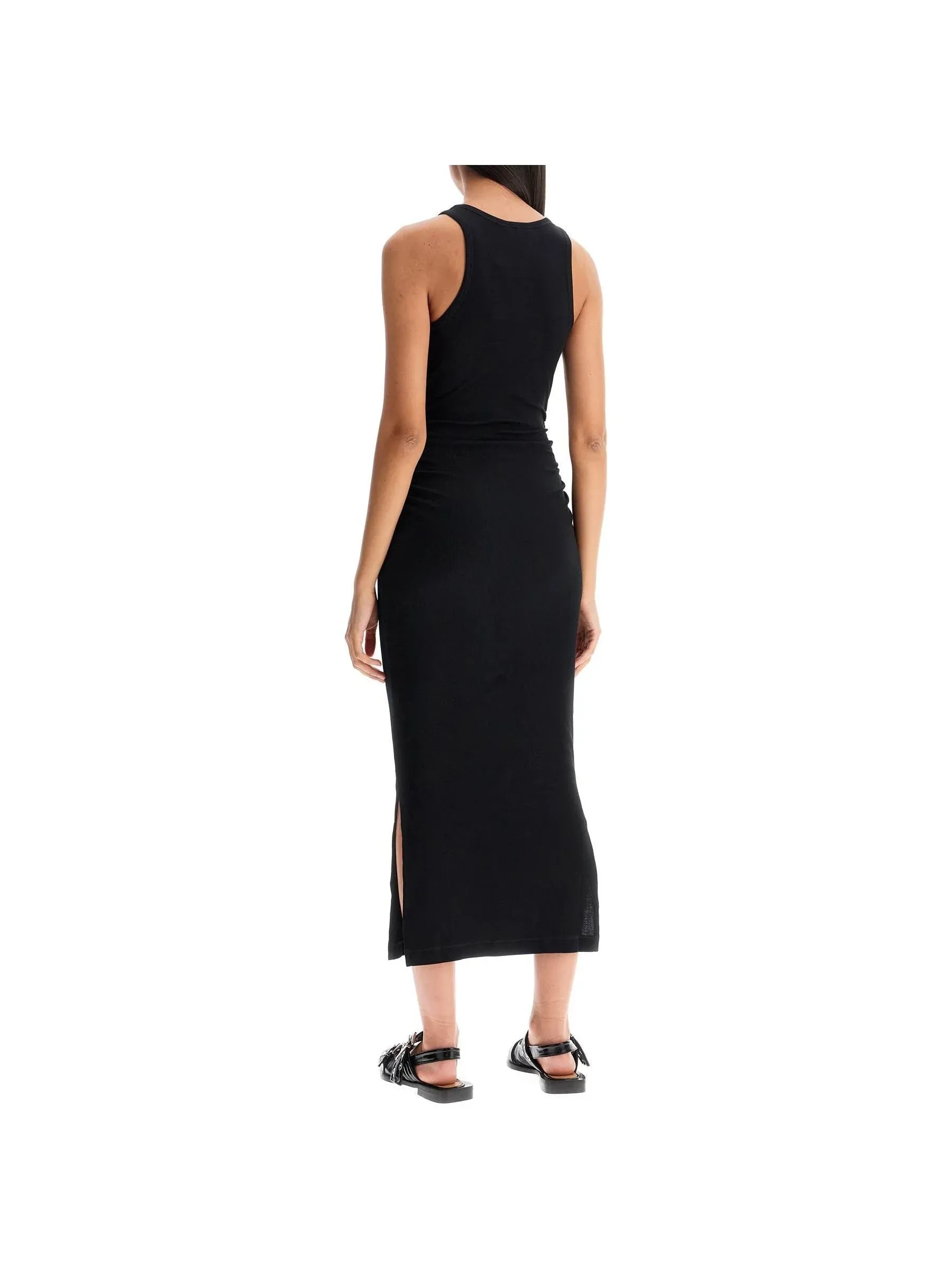 Ribbed Midi Dress - Comfortable Casual Wear