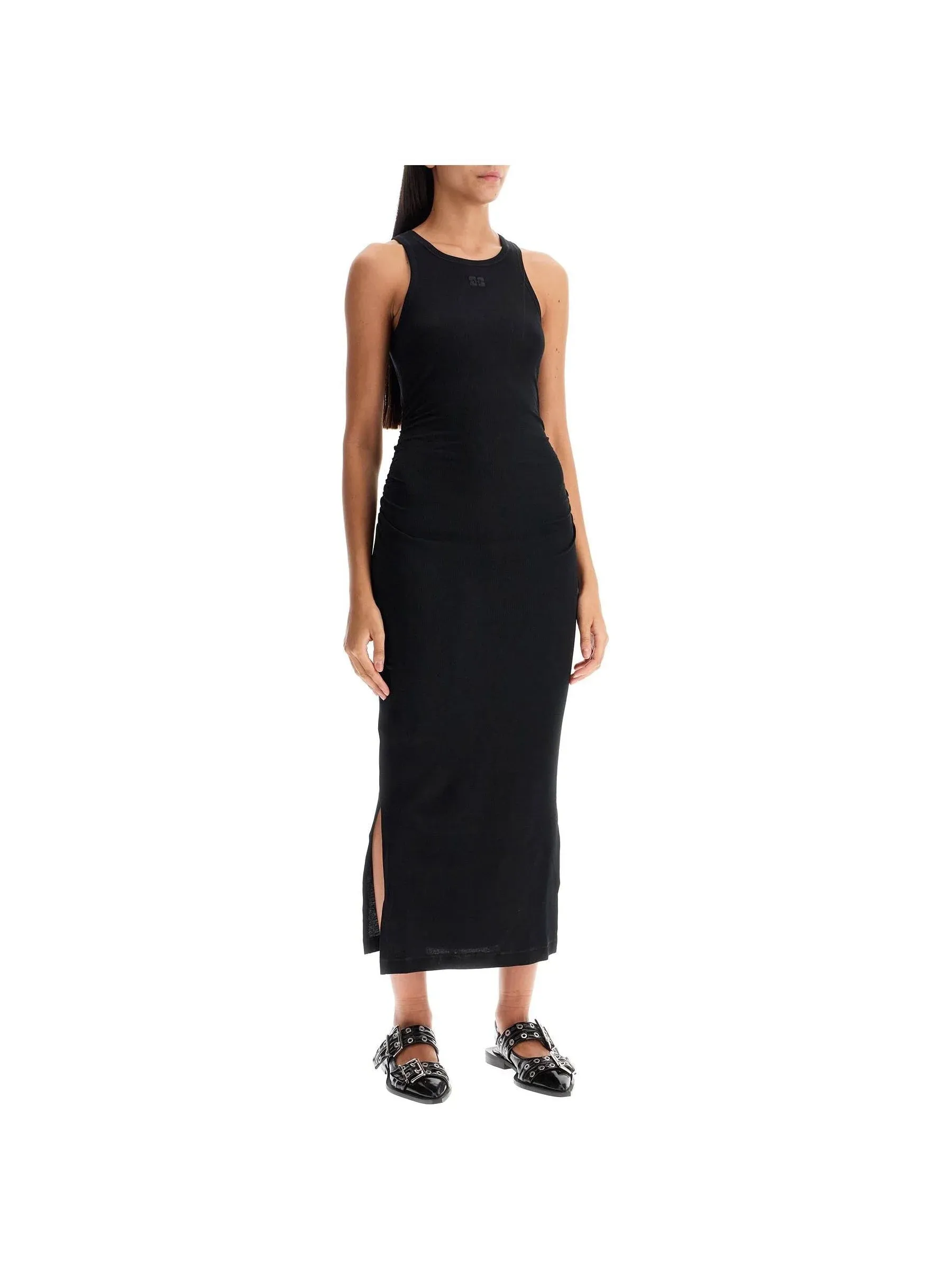 Ribbed Midi Dress - Comfortable Casual Wear