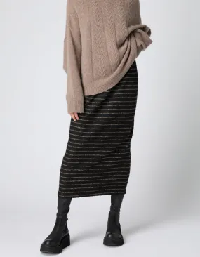 Sahara Broken Stripe Jersey Tube Skirt