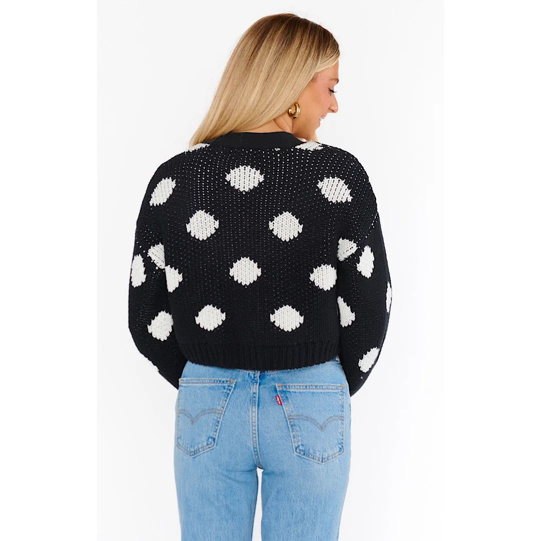 SHOW ME YOUR MUMU CLEMMIE CARDI - POLKA DOT KNIT