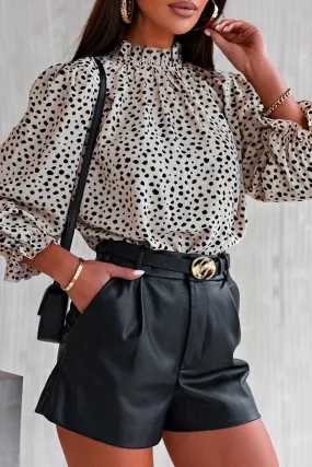 Sienna 3/4 Sleeves Cheetah Blouse