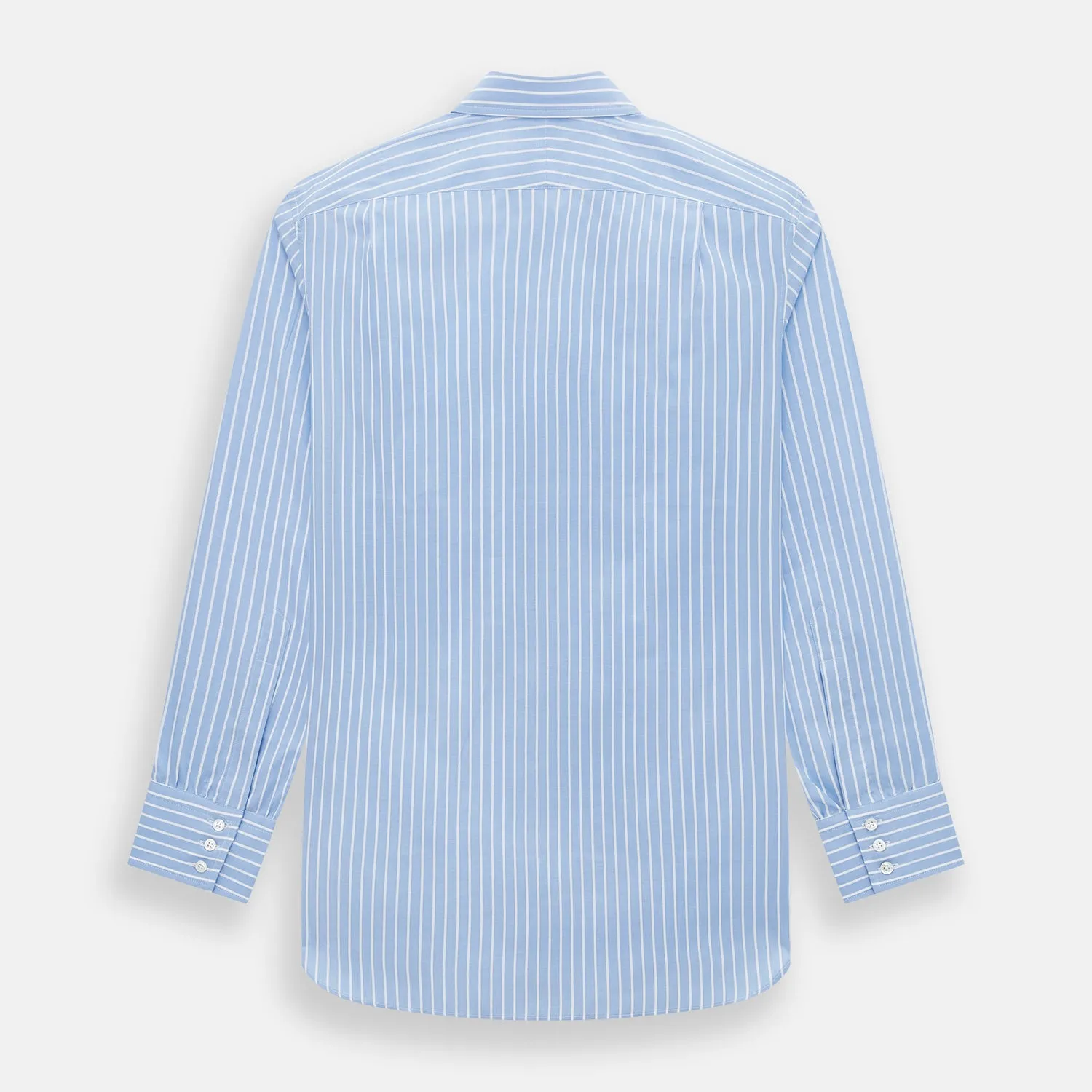 Sky Blue Wide Pinstripe Mayfair Shirt