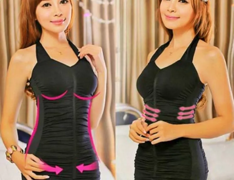 Slimming Halter Dress