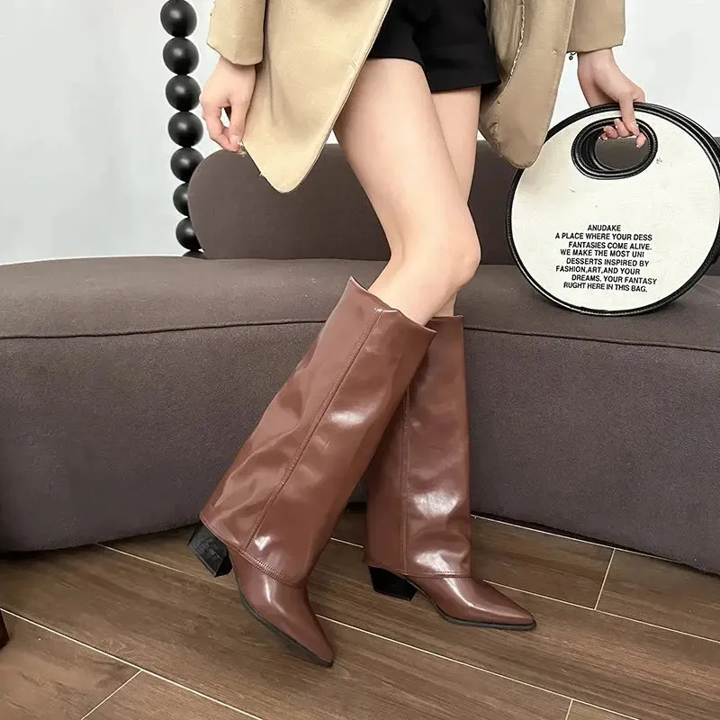 Slouchy Chic Knee-High Boots