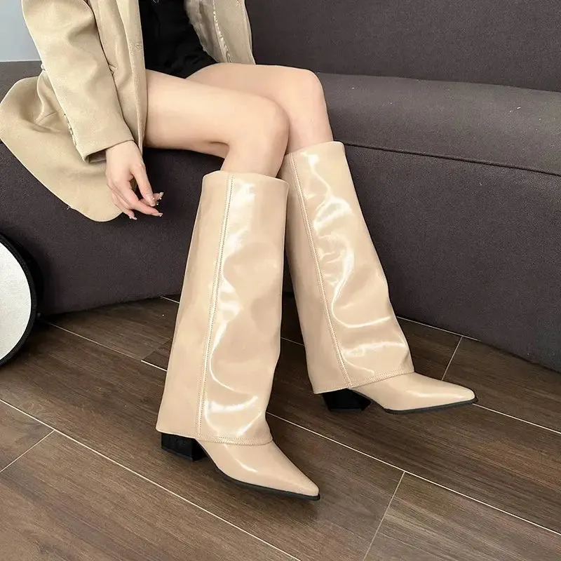 Slouchy Chic Knee-High Boots