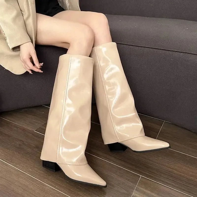 Slouchy Chic Knee-High Boots