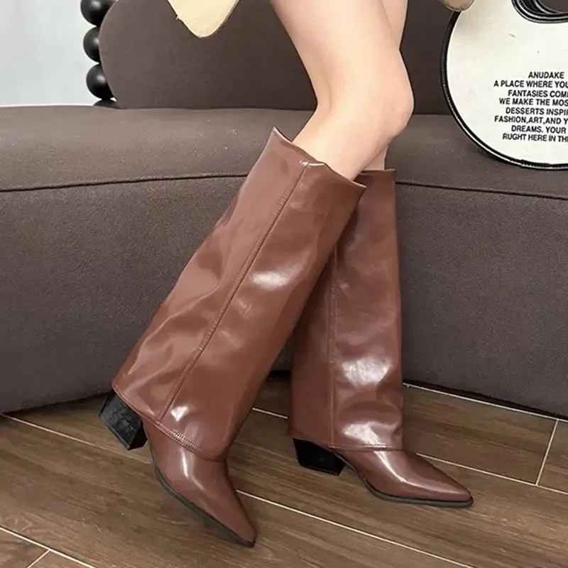 Slouchy Chic Knee-High Boots