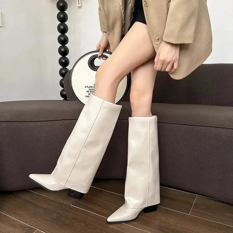 Slouchy Chic Knee-High Boots