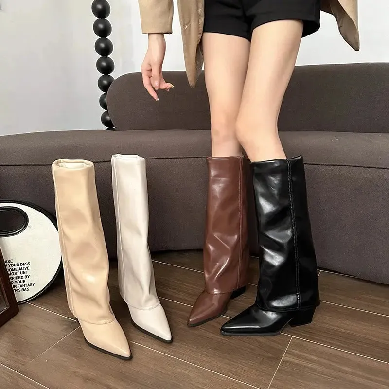 Slouchy Chic Knee-High Boots