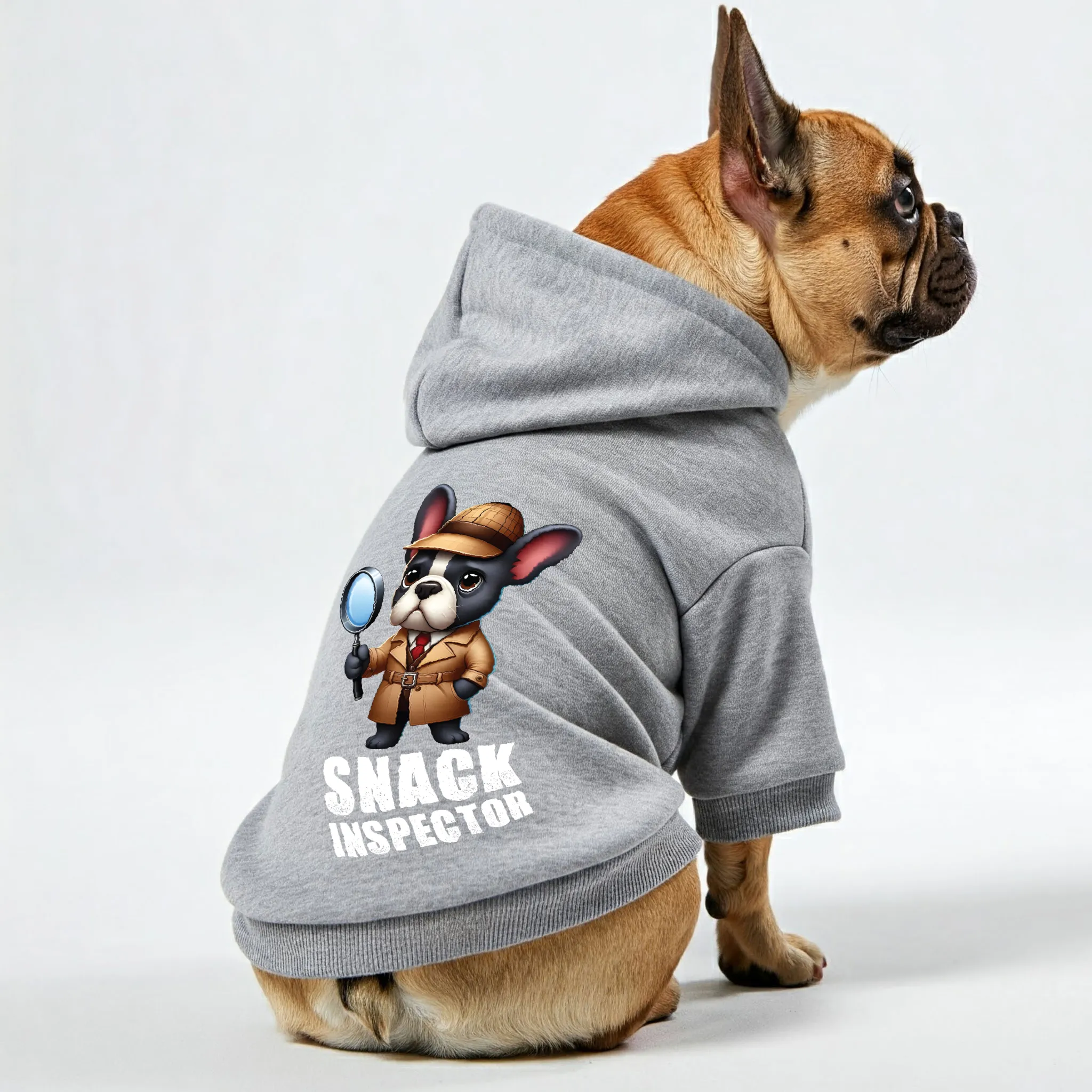 Snack Inspector - Personalized French Bulldog Hoodies with Funny Quotes – Stylish, Cozy, and Premium 100% Cotton