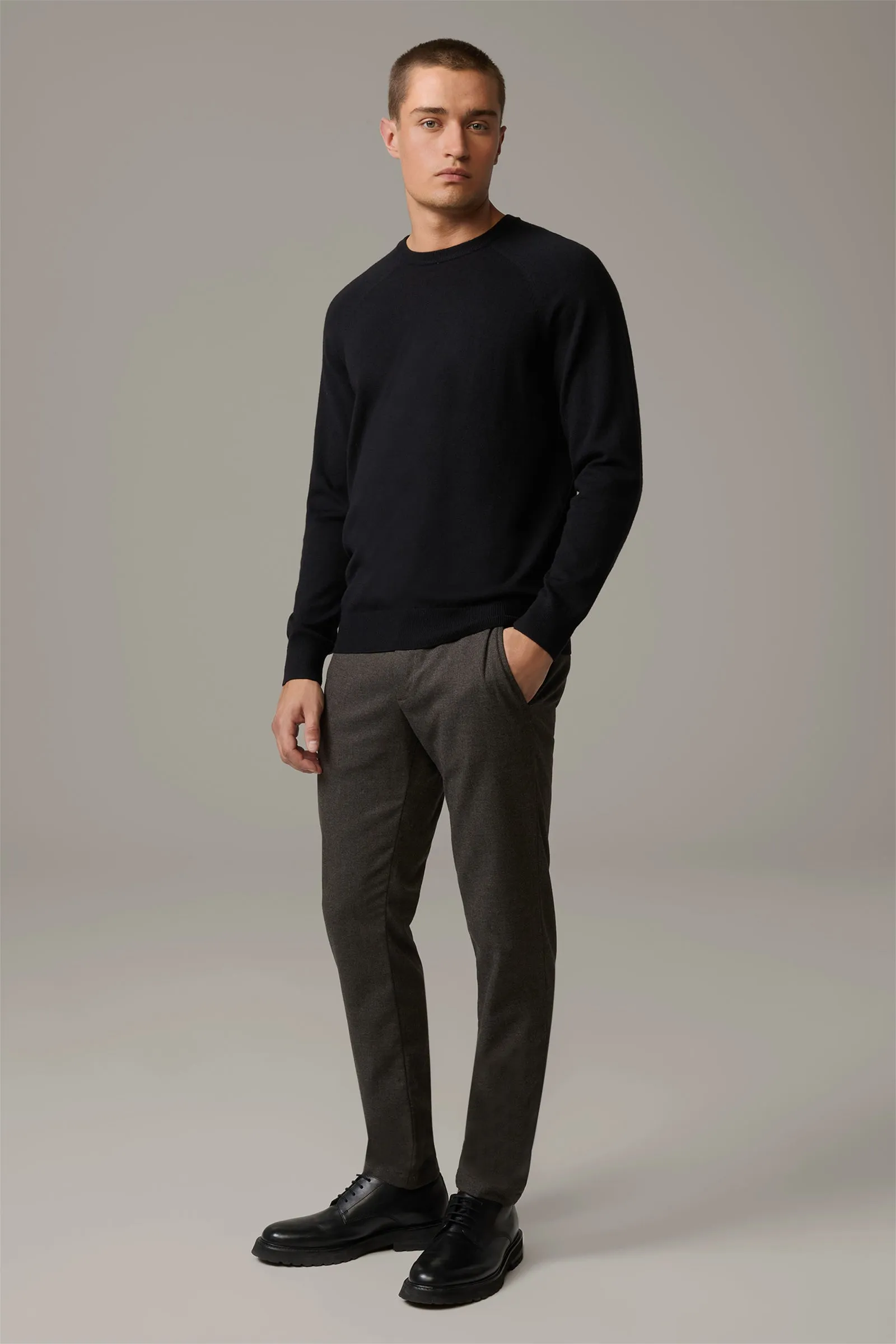 Strellson - Luka-RV, Woolen Jumper, Black