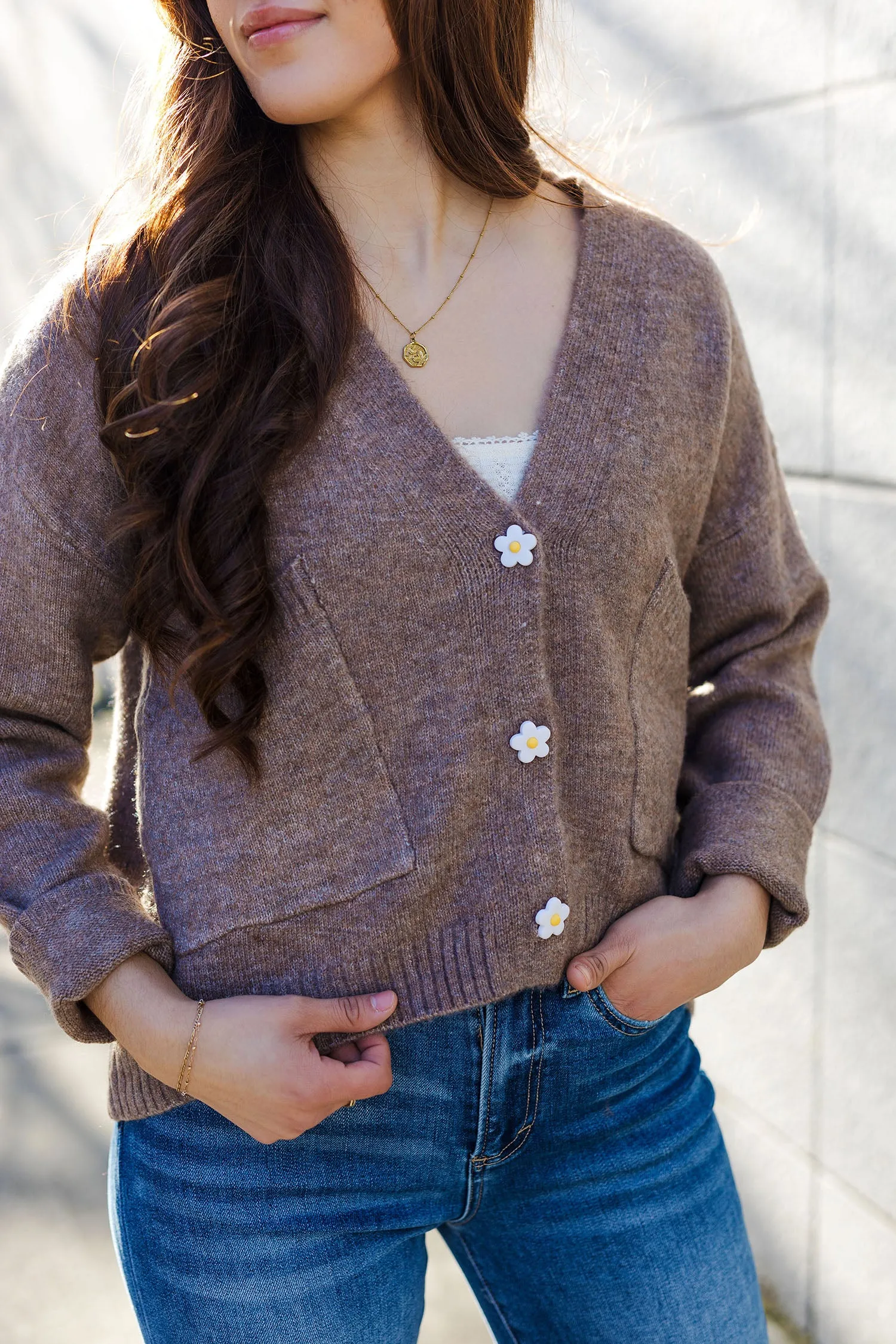 The Daisy Days Olive Cardigan