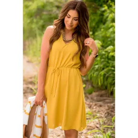 Tie Pocket Tank Dress