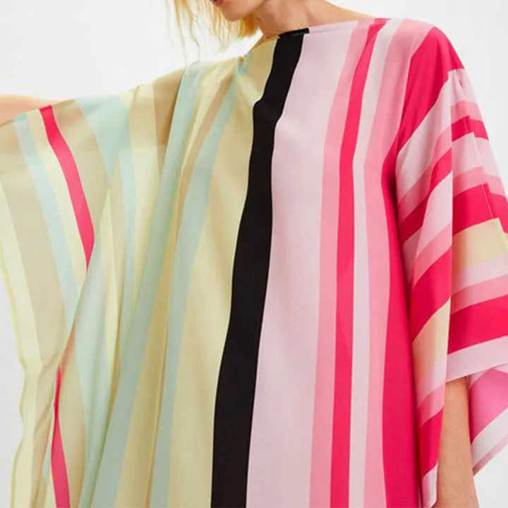 Timeless Glamour Geometric Stripes Kaftan KAF0040
