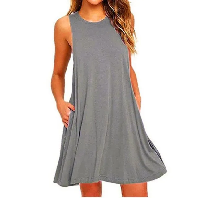 Women's Casual Swing T-Shirt Dresses