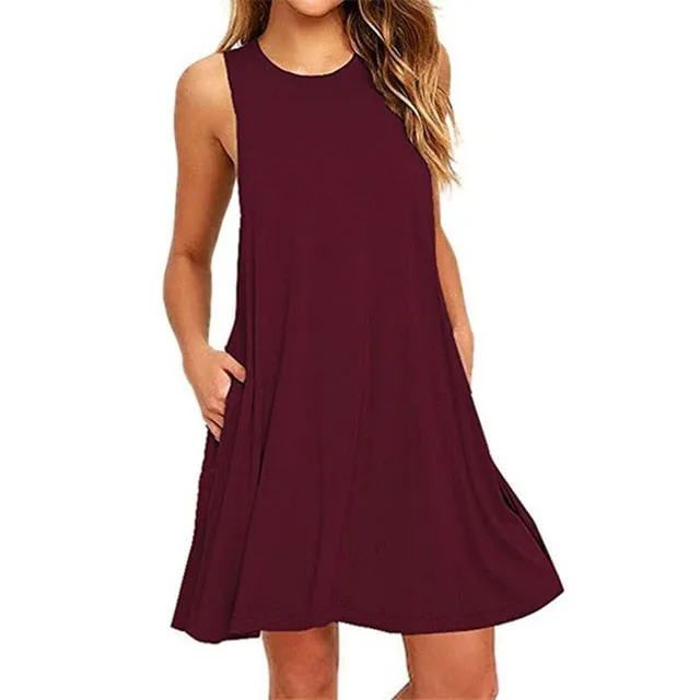 Women's Casual Swing T-Shirt Dresses