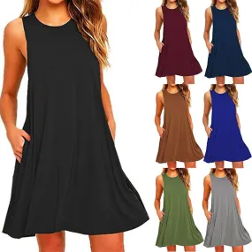 Women's Casual Swing T-Shirt Dresses