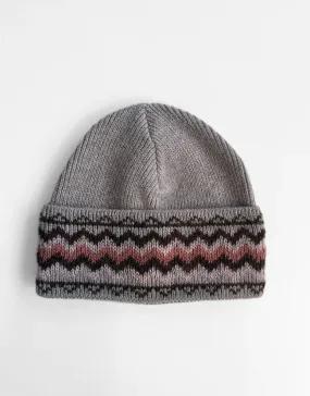 Wool Hat - Pink / Brown - Fanney