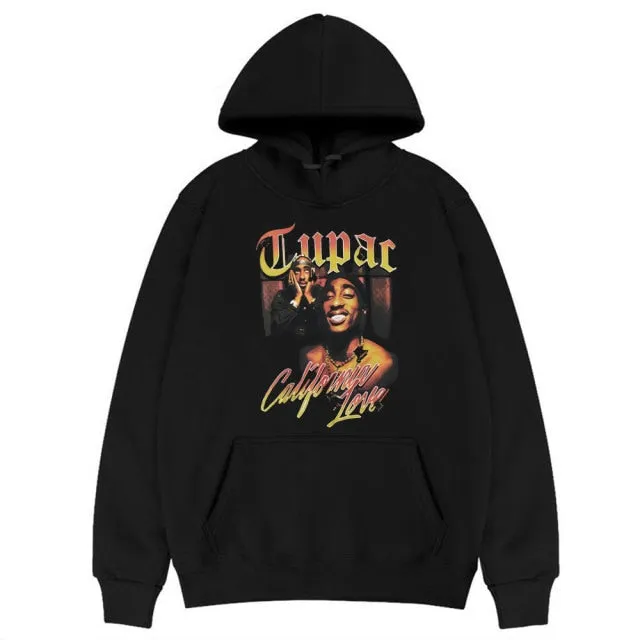 xiangtuibao New Awesome 2pac Rap Hoodie Trendy Print Hoody Sweatshirt Regular Mens Top Quality Men Playboi Carti Hip-Hop Hoodies Cotton