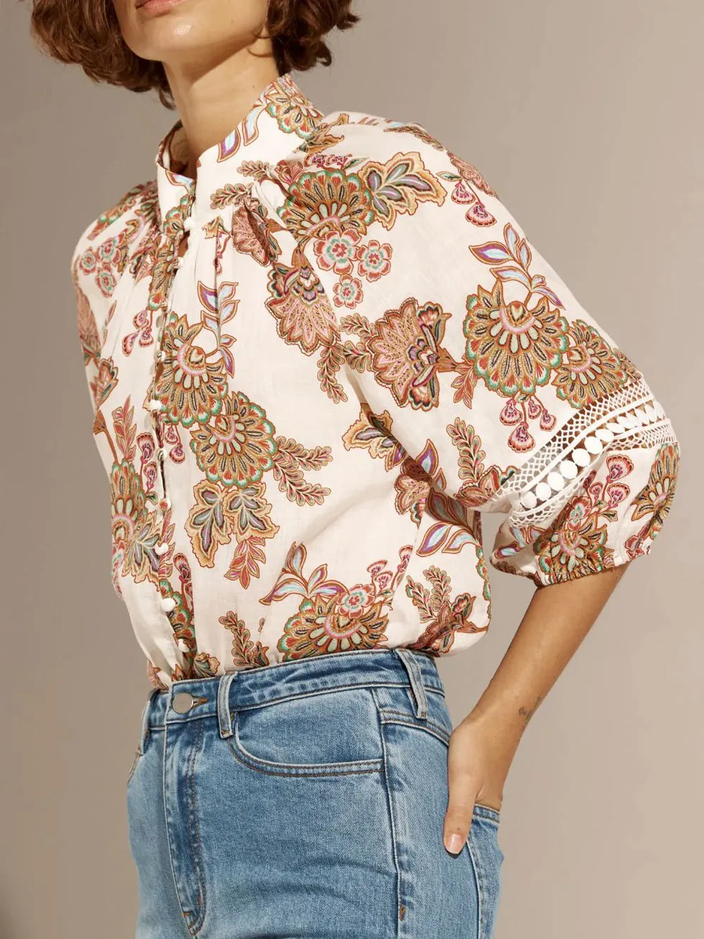 ZOE KRATZMANN INVOKE PRINTED TOP